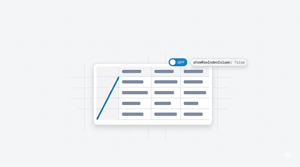 How to Hide (and Show) the Row Index Column in CRM Analytics Tables